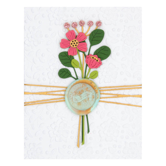 Sealed Blooming Stems - Etched Dies 