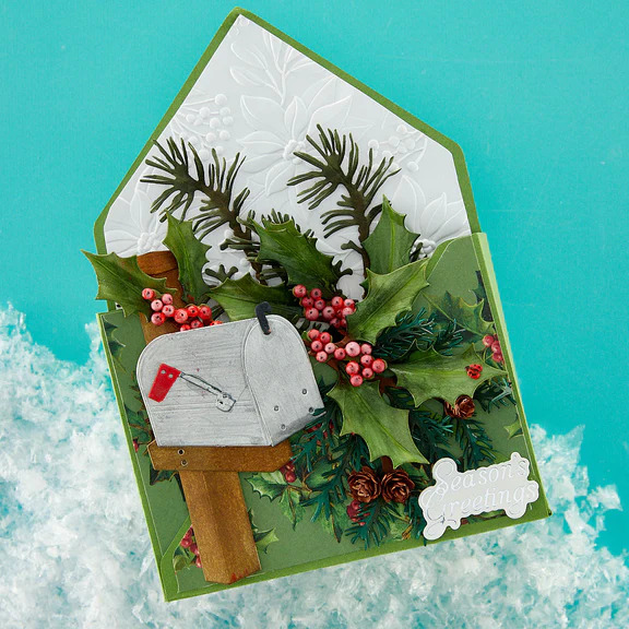 American Holly - Christmas Etched Dies