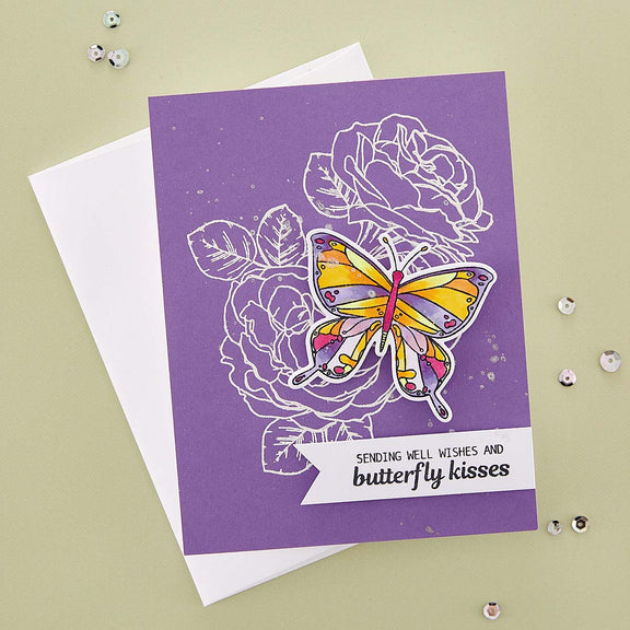 Butterfly Kisses - Etched Dies  