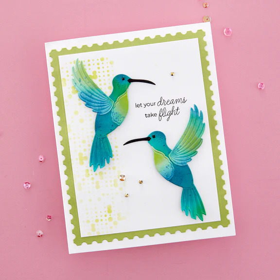 Pop-Up Hummingbird - Etched Craft Die