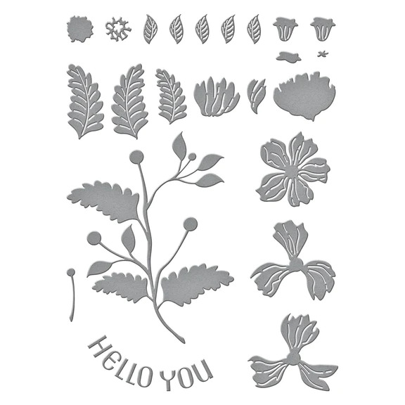 Hello You - Floral Etched Craft Dies 