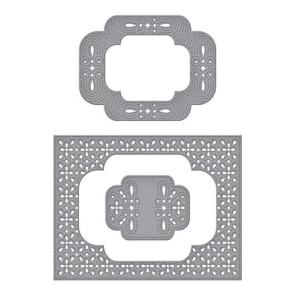 Scrolled Punch & Pierce Plate - Etched Die 