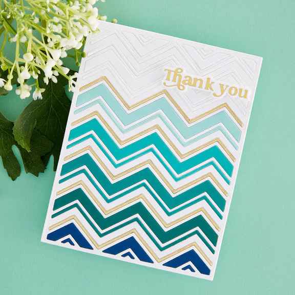 Zig Zag Chevron Etched - Craft Die Set