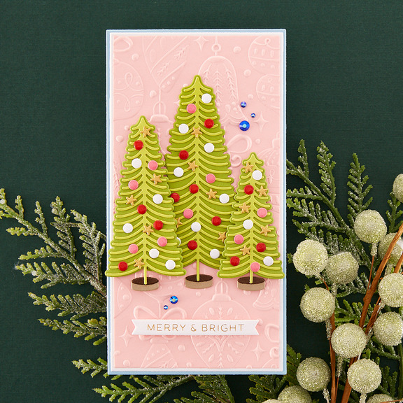 Bottle Brush Trees Duo - Etched Dies 