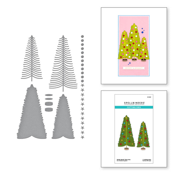 Bottle Brush Trees Duo - Etched Dies 