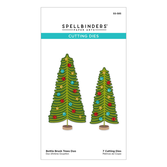 Bottle Brush Trees Duo - Etched Dies 