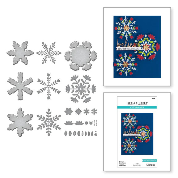 Delicate Snowflakes - Etched Dies