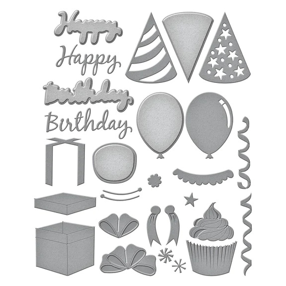 Birthday Wreath Add-Ons - Etched Dies