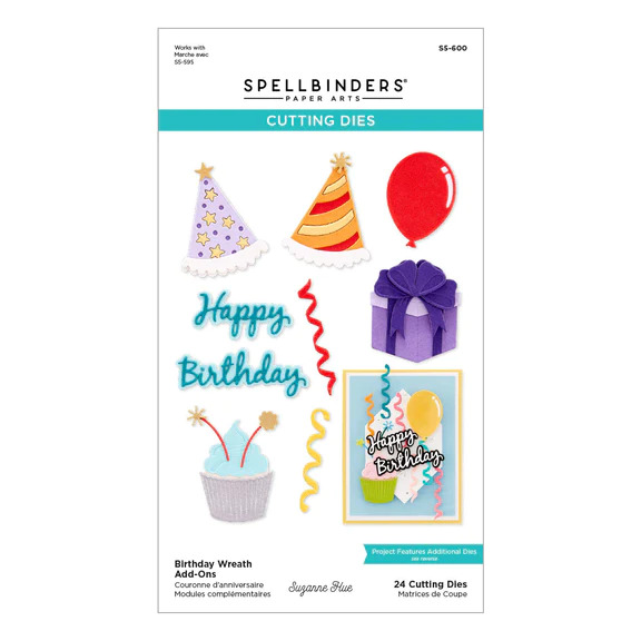 Birthday Wreath Add-Ons - Etched Dies