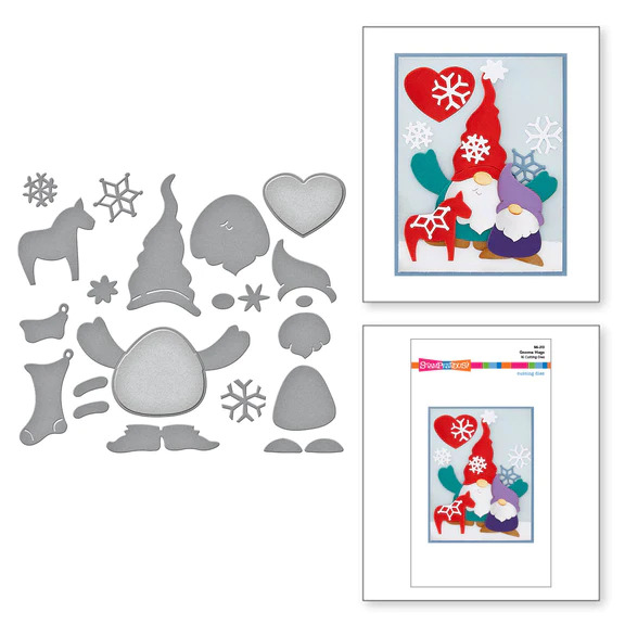 Gnome Hugs - Christmas Etched Dies 
