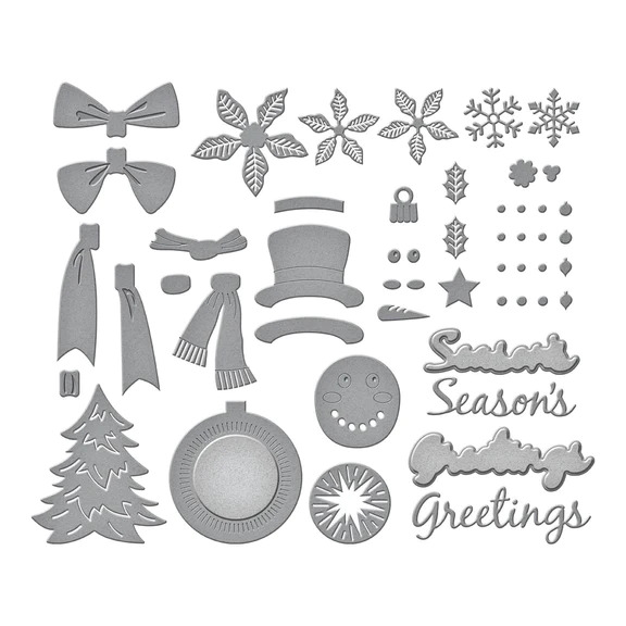 Christmas Wreath Add-Ons - Etched Dies