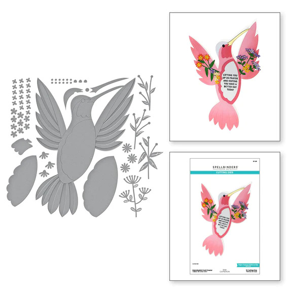 Hummingbird Card Creator - Etched Craft Die