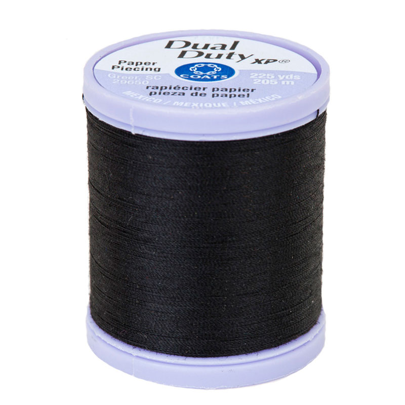 XP Paper Piecing Thread 225yd Black 0900