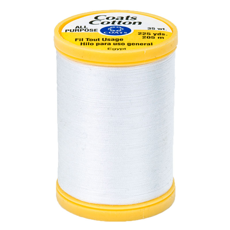 Cotton All Purpose Thread 225yd White 0100