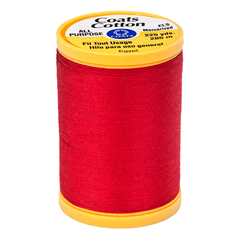 Cotton All Purpose Thread 225yd Atom Red 2160