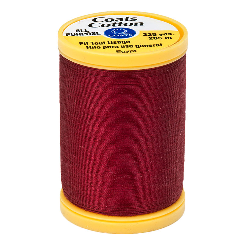Cotton All Purpose Thread 225yd Barberry Red 2820
