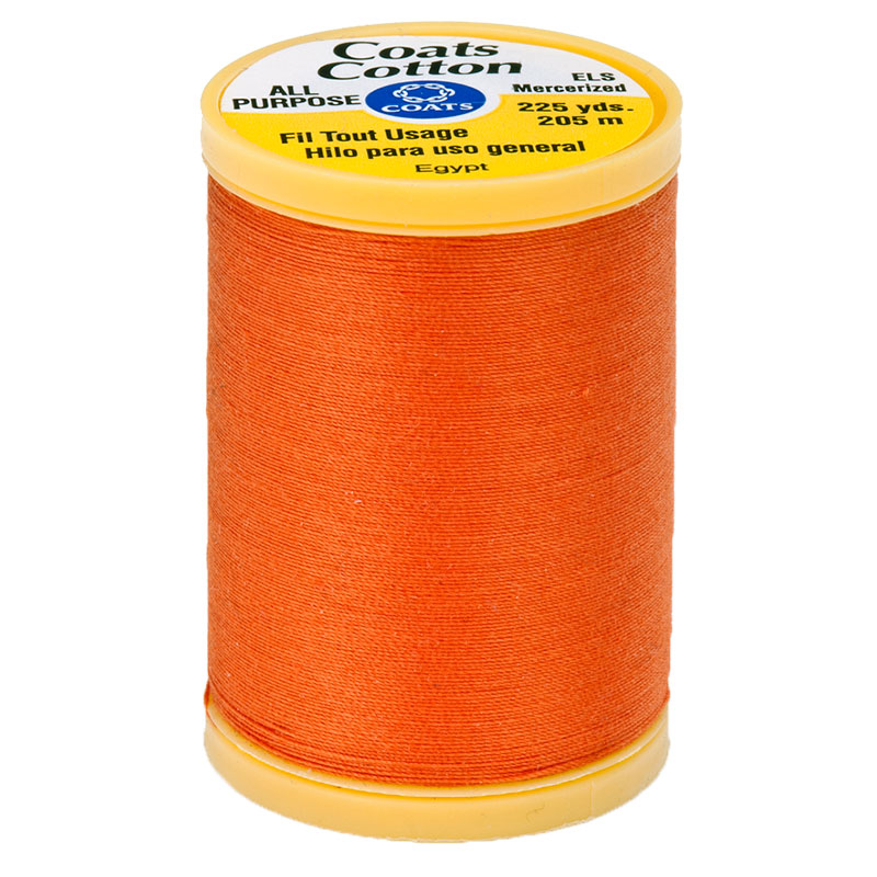 Coats & Clark Cotton All Purpose Thread 225yd Tango 7650
