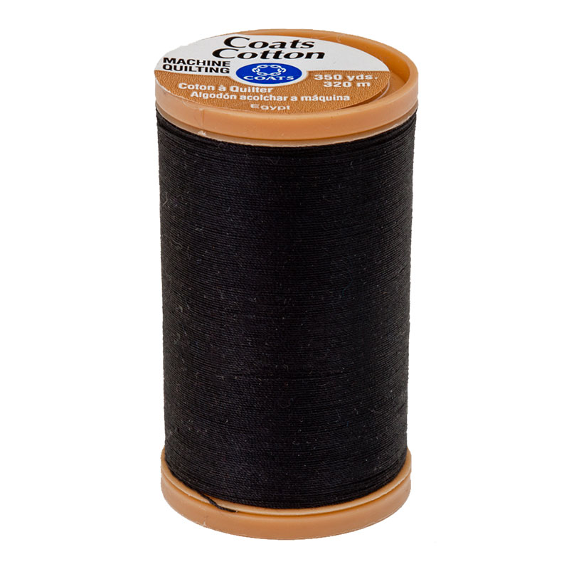 Cotton Machine Quilt 350yd Black 0900