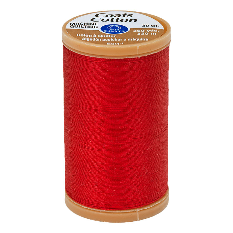 Cotton Machine Quilting Thread 350yd Red 2250