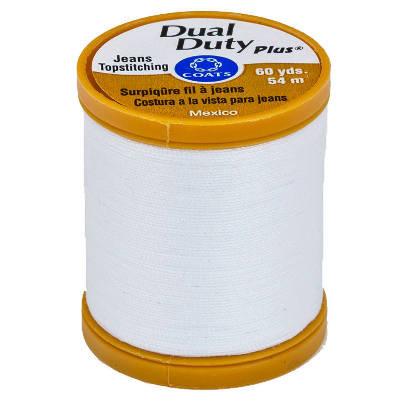 XP Heavy Thread 60yd White 0100, zoomed in. Select this picture to zoom back out.