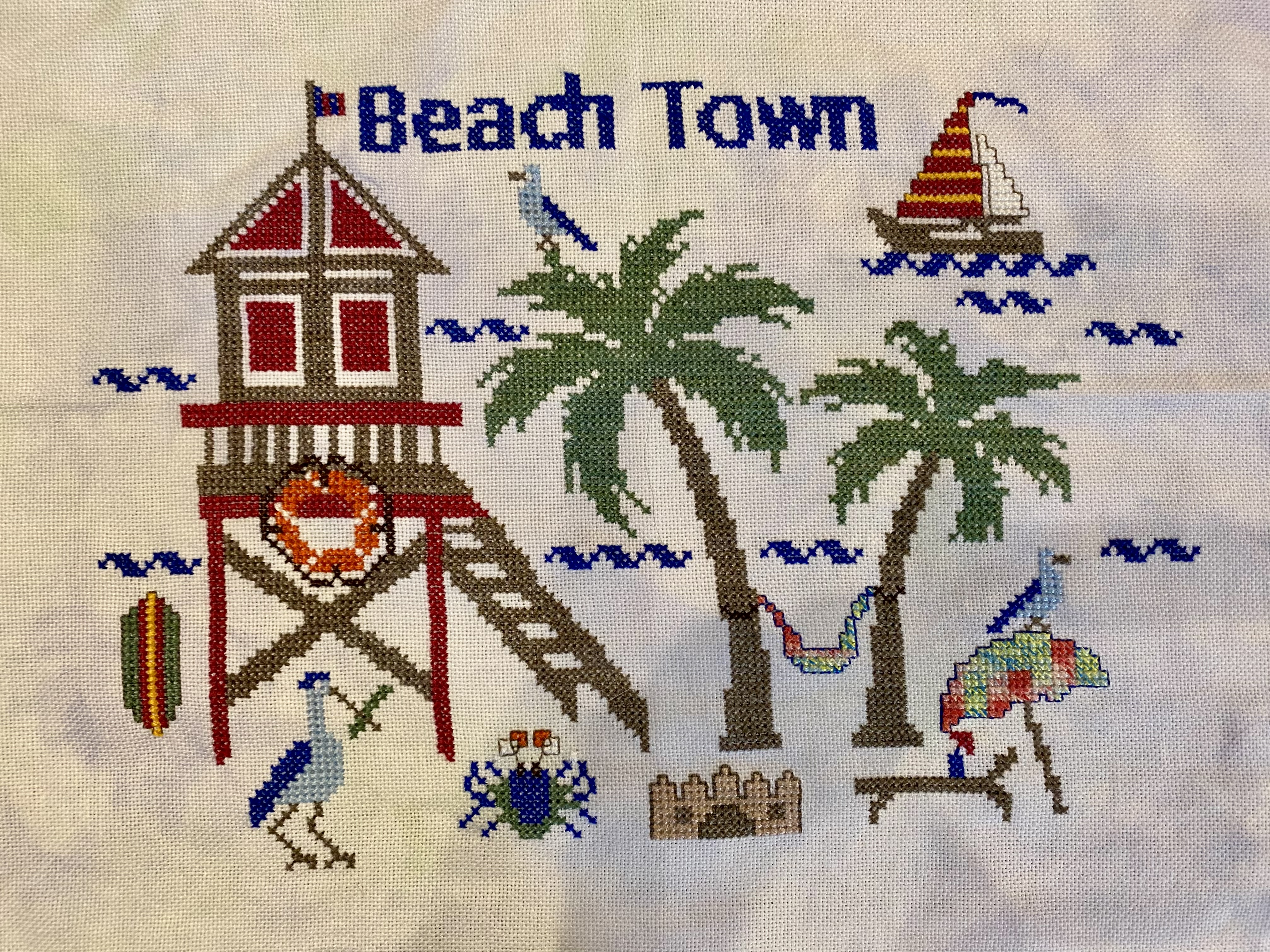 Beach Town - Cross Stitch Pattern