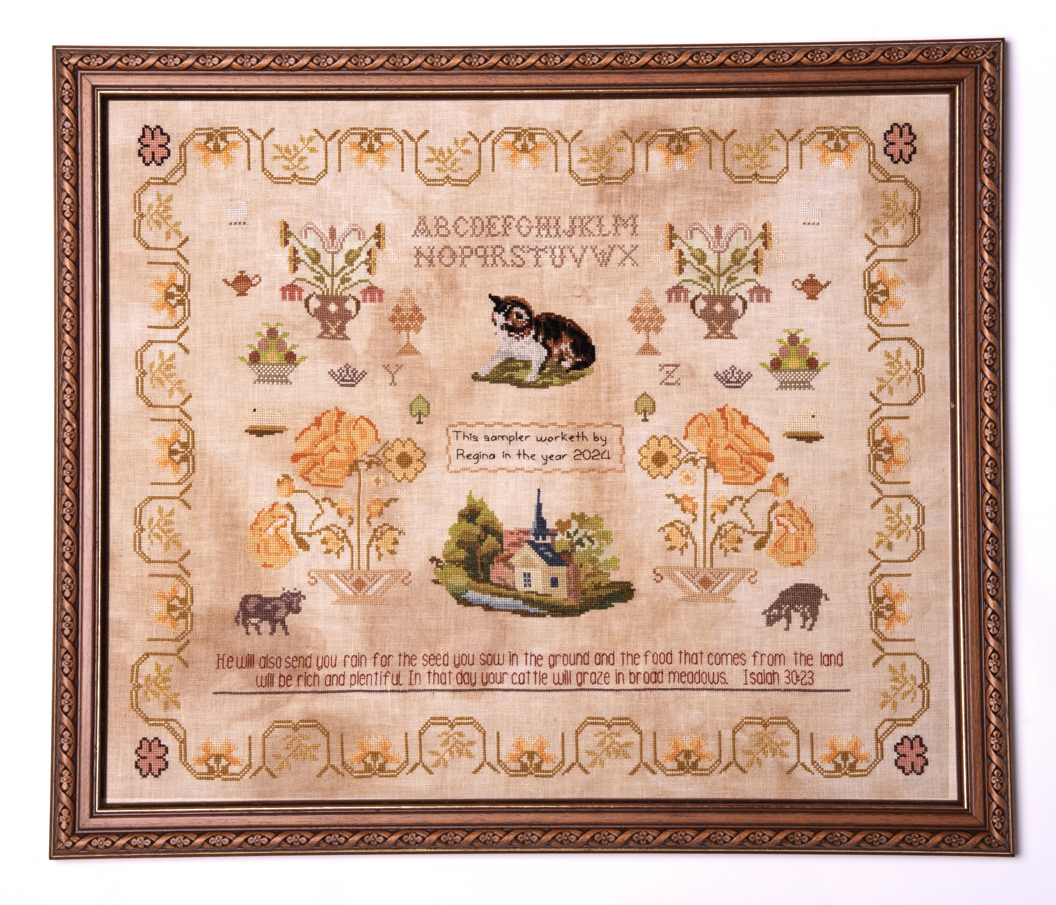 The Blessing Sampler - Christian Cross Stitch Pattern