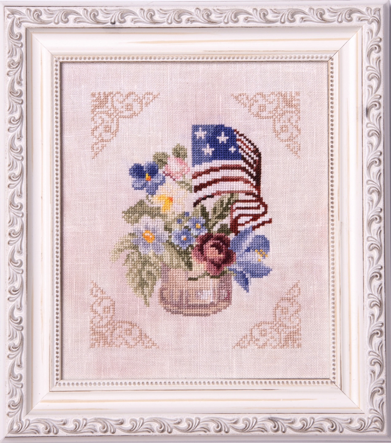 Patriotic Bouquet - Cross Stitch Pattern