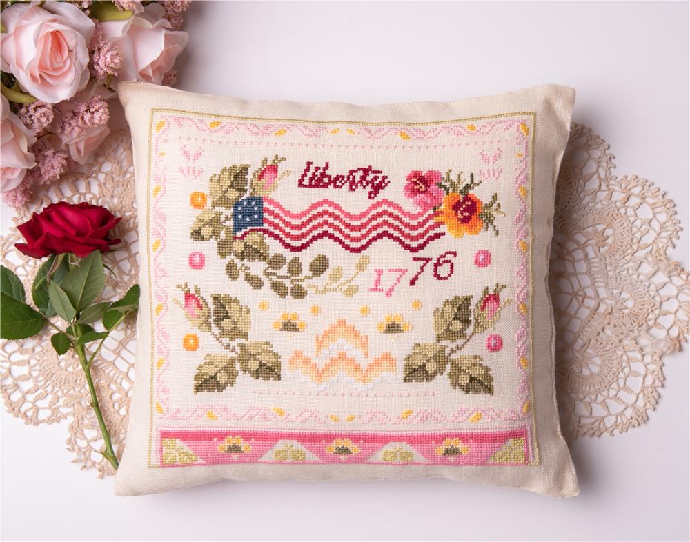 Flowers of Liberty - Patriotic Cross Stitch Pattern
