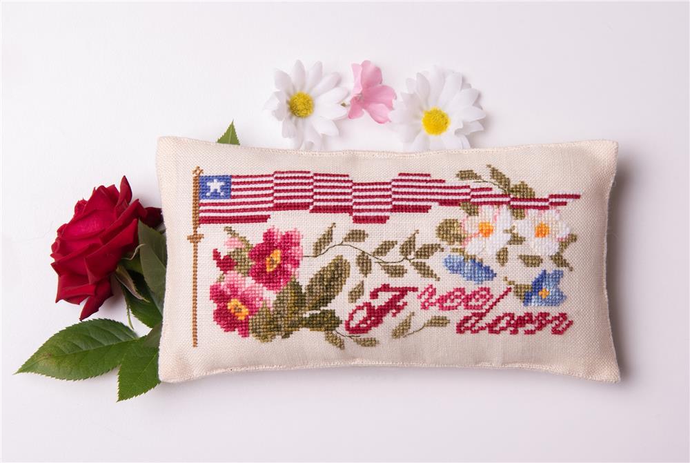 Flowers of Freedom II - Patriotic Cross Stitch Pattern