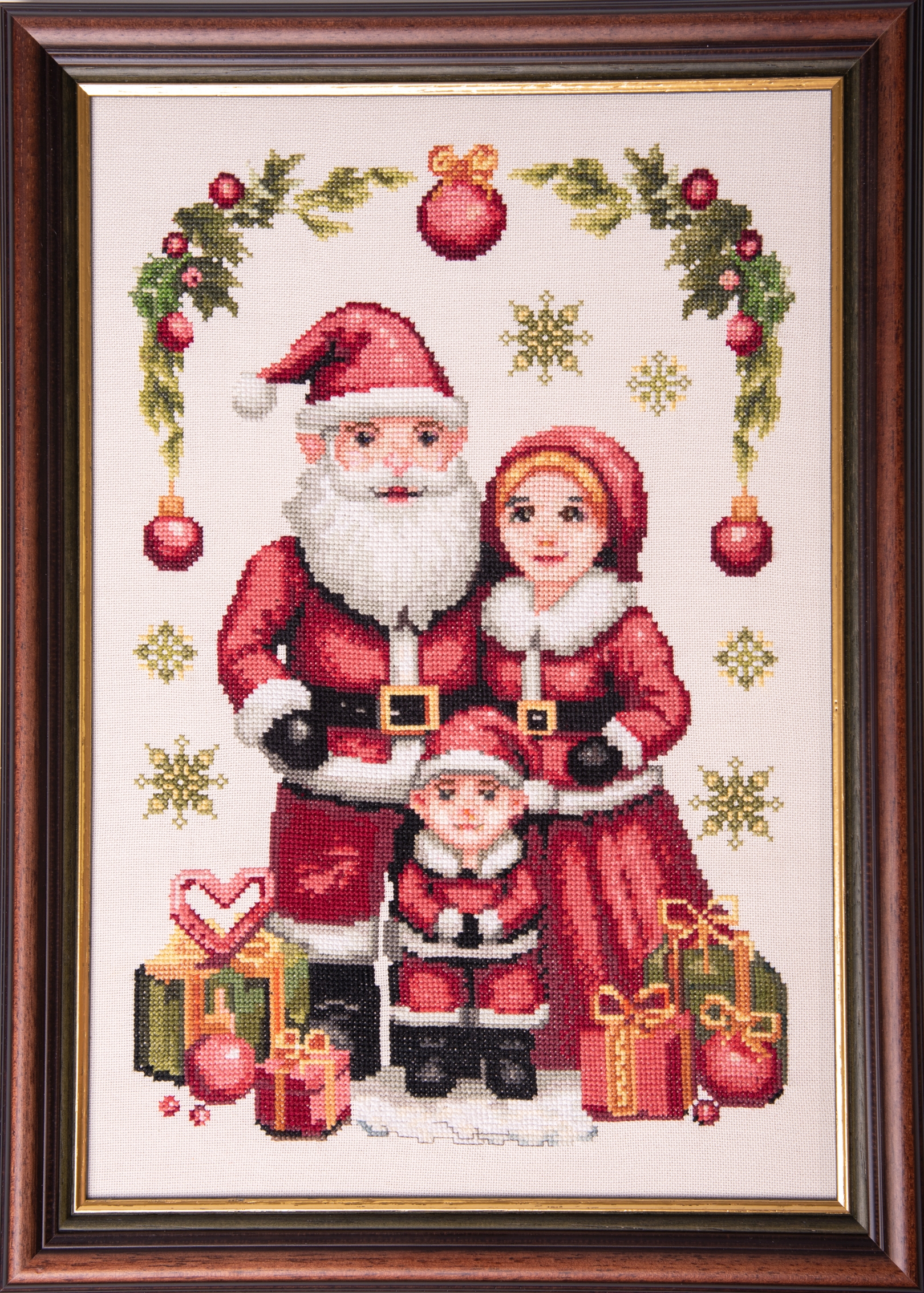 The Santa Family - Christmas Cross Stitch Pattern