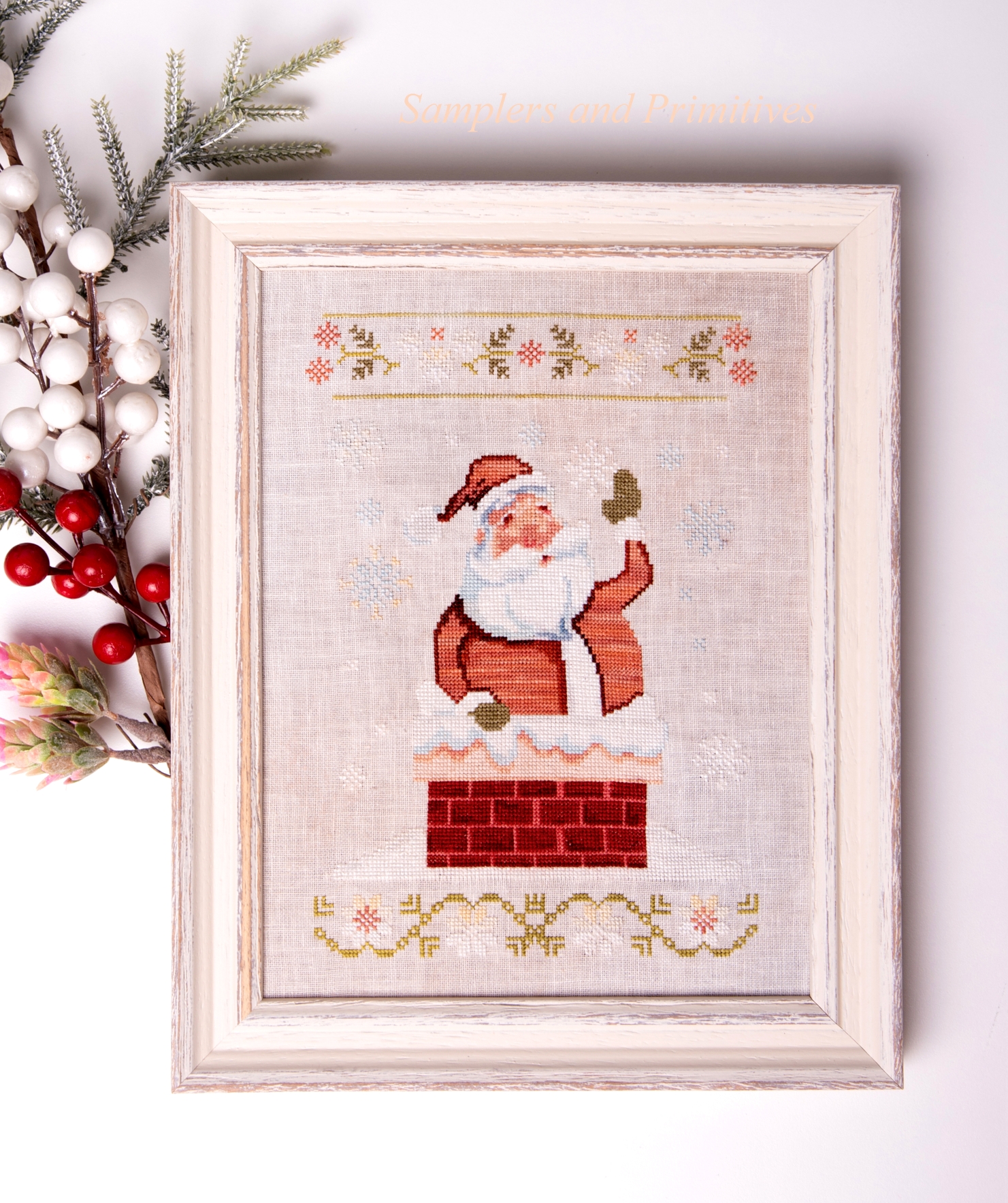 Jolly Santa - Christmas Cross Stitch Pattern