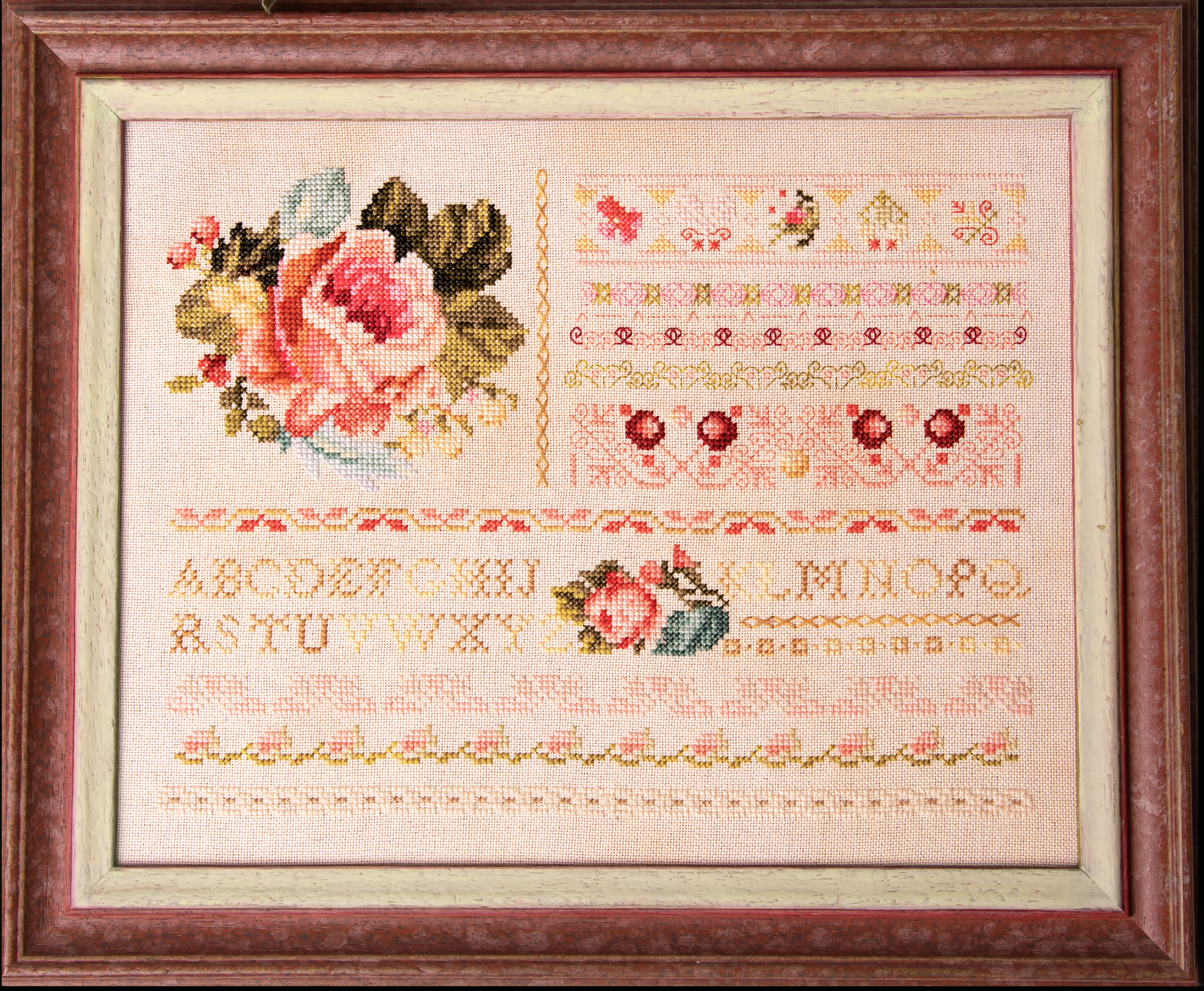 Rose Band Sampler II -  Cross Stitch Pattern