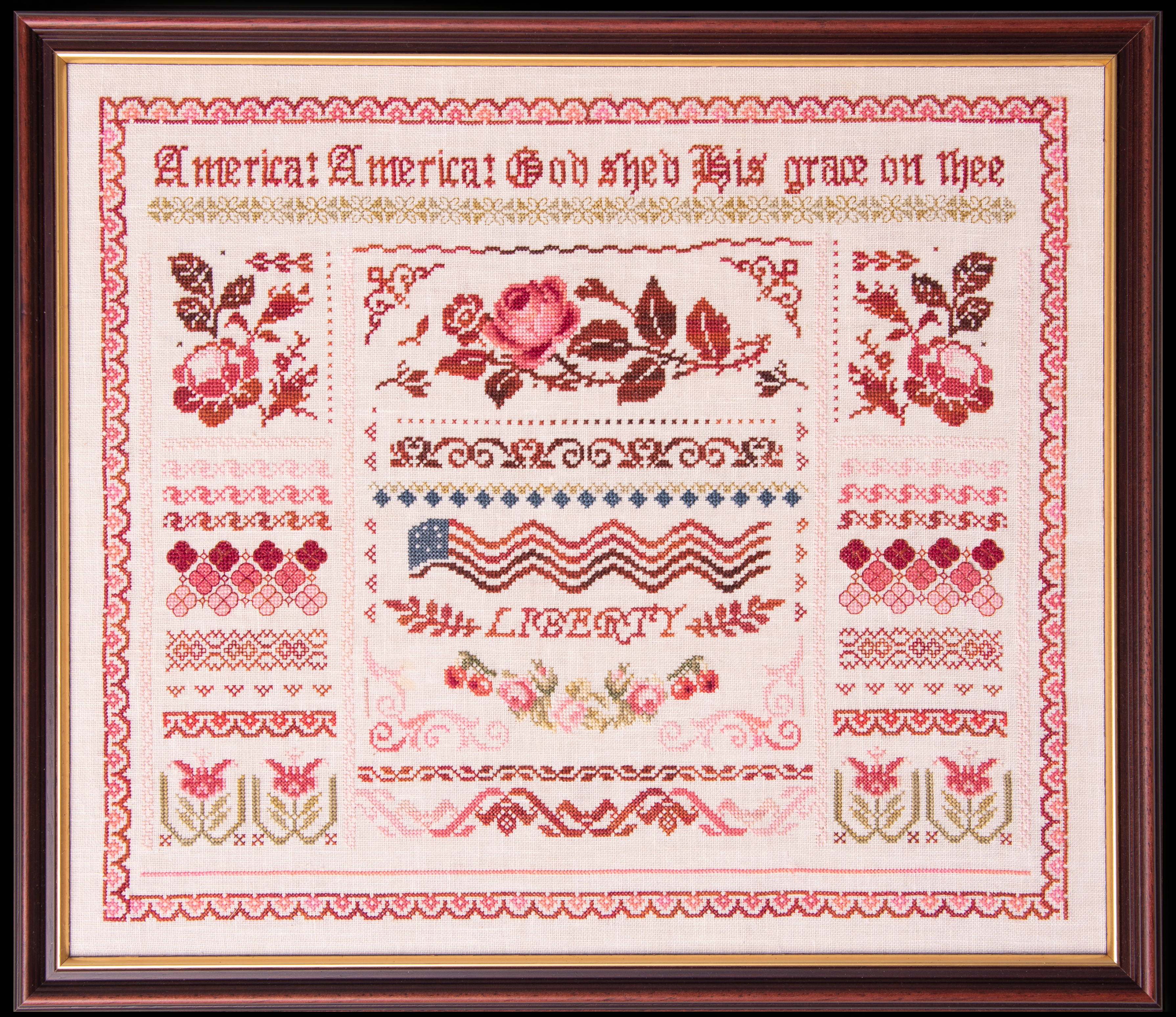 Liberty Band Sampler - Patriotic Cross Stitch Pattern