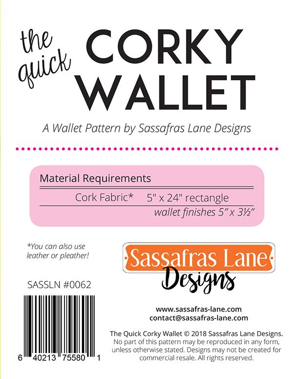 The Quick Corky Wallet - Sewing Pattern