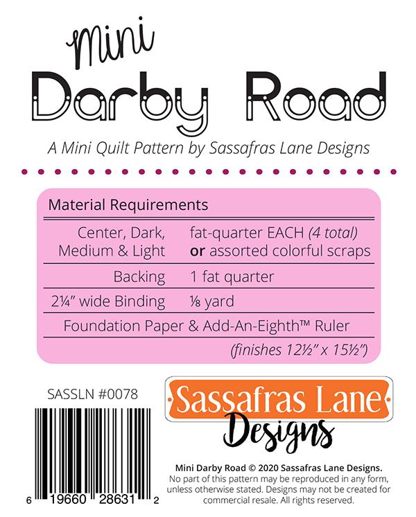 Mini Darby Road - Quilt Pattern