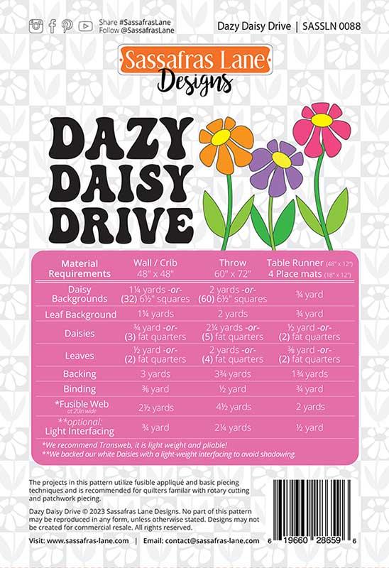 Dazy Daisy Drive - Quilt Pattern