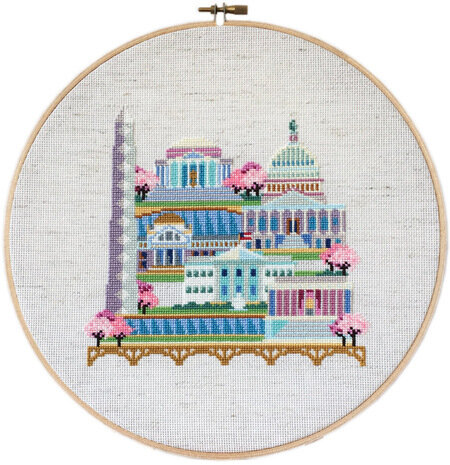 Pretty Little Washington DC - Cross Stitch Pattern