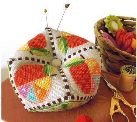 Citrus Biscornu - Cross Stitch Pattern