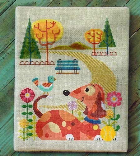 Dog Park - Cross Stitch Pattern