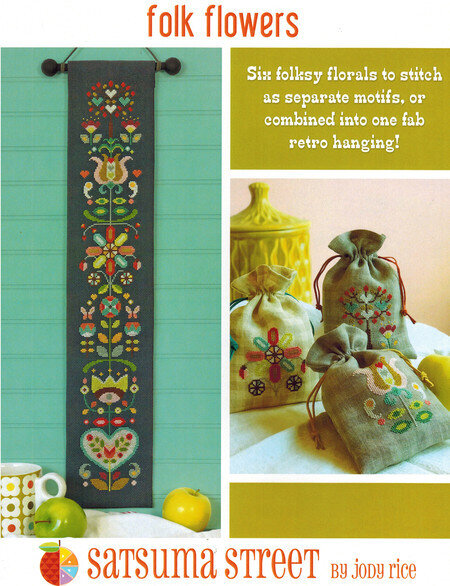 Folk Flowers - Cross Stitch Pattern