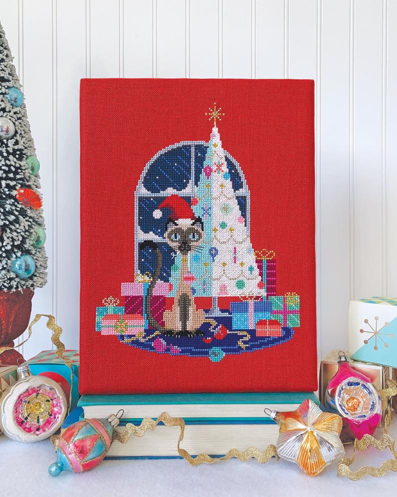 Christmas Cat - Cross Stitch Pattern