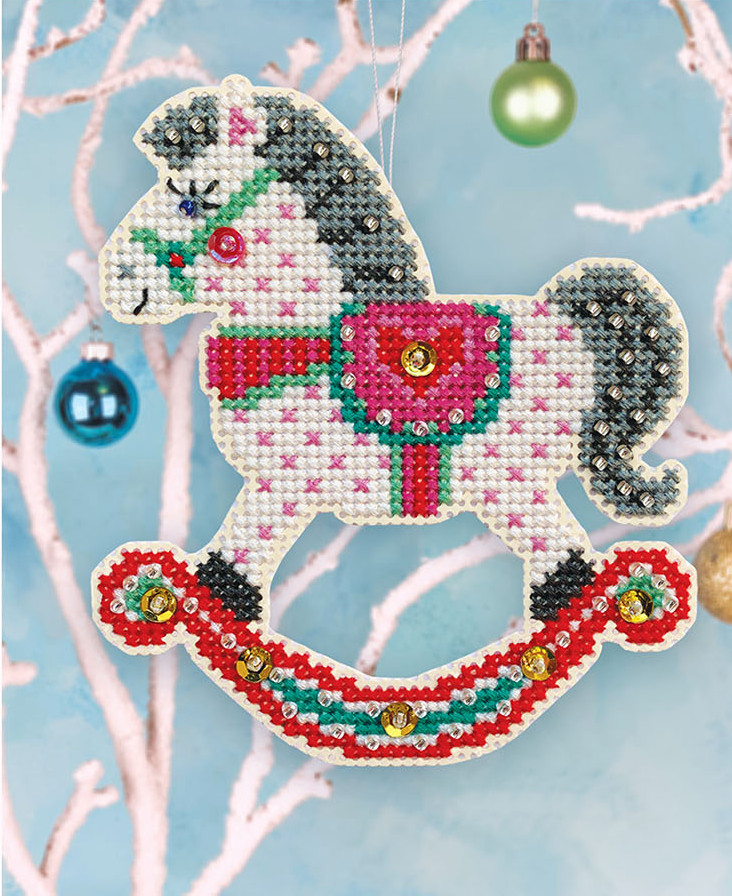 Holiday Horse Ornament - Cross Stitch Kit