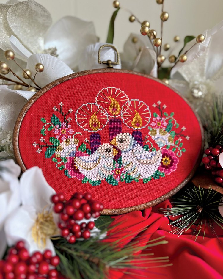Holiday Glow - Christmas Cross Stitch Pattern