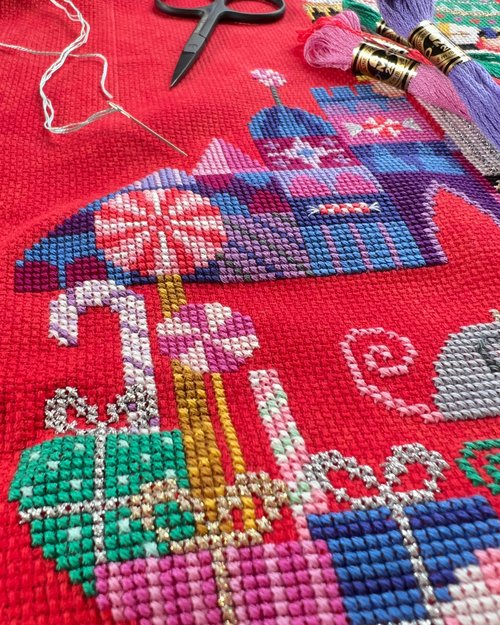 Nutty or Nice Christmas Stocking - Cross Stitch Pattern