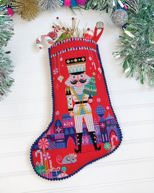 Nutty or Nice Christmas Stocking - Cross Stitch Pattern