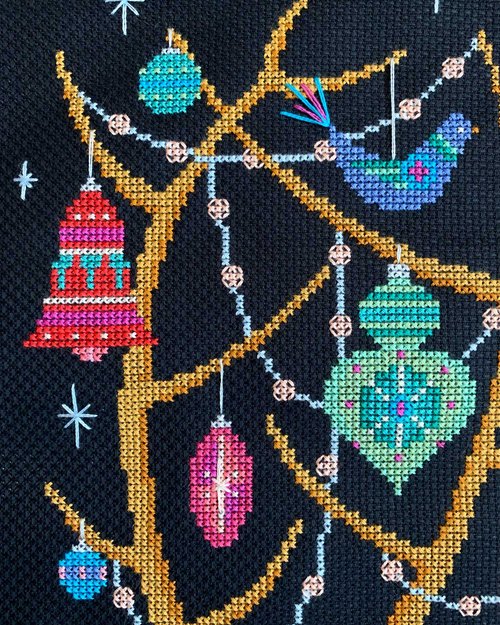 Oh Deer! Christmas Stocking - Cross Stitch Pattern