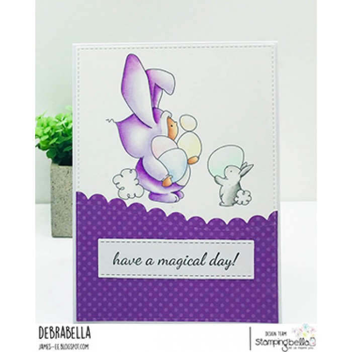 Bundle Girl Bunny - Easter Cling Stamp
