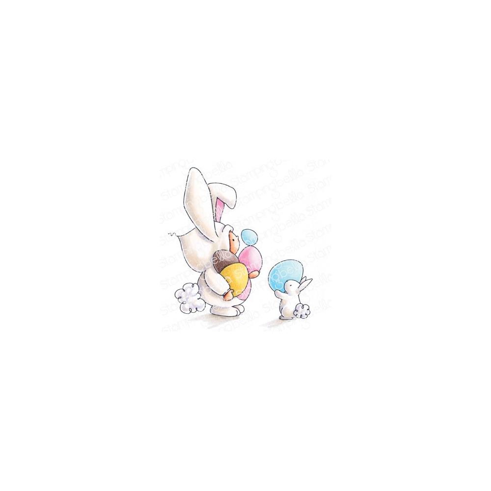 Bundle Girl Bunny - Easter Cling Stamp