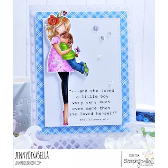 Curvy Girl Boy Mom - Cling Stamp