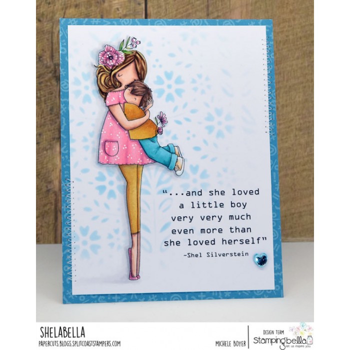 Curvy Girl Boy Mom - Cling Stamp